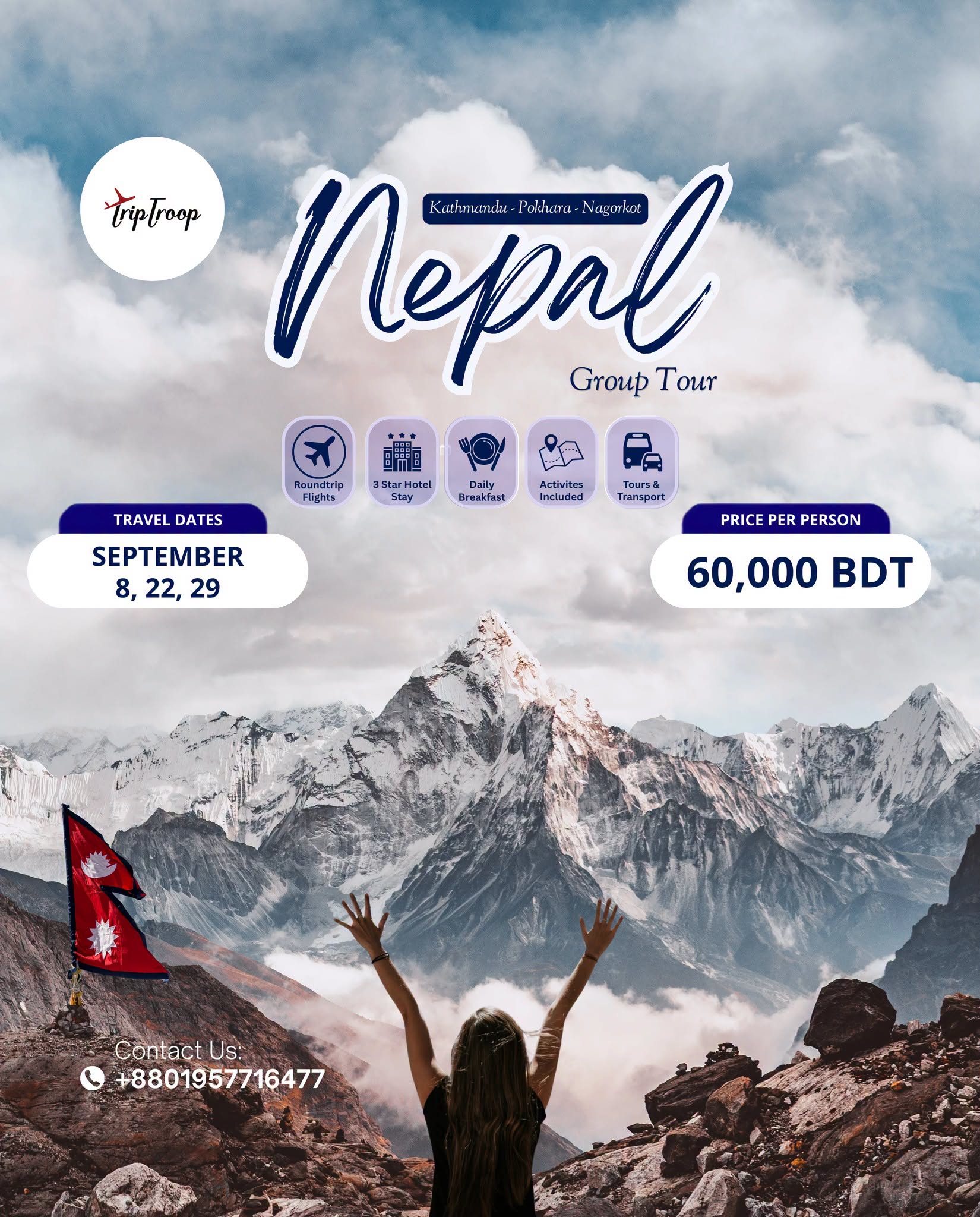 Nepal group tour from Bangladesh